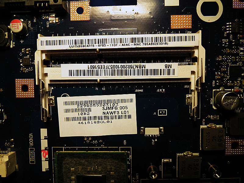 UUID code on Acer motherboard