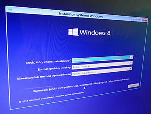 windows 8 wybór języka